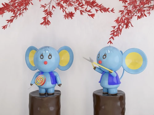 现代雕塑摆件老鼠