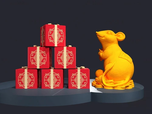 现代鼠年礼物饰品摆件