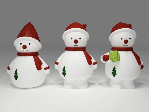 现代圣诞雪人存钱罐装饰品摆件