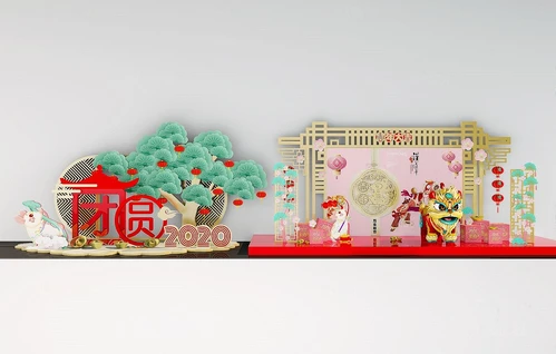 现代新年装饰品摆件