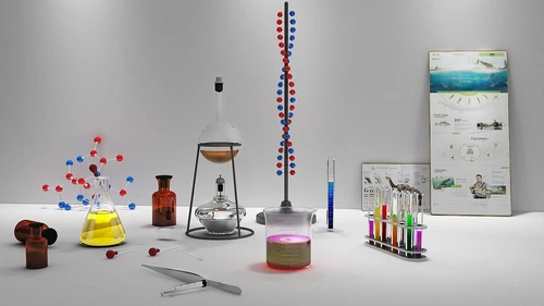 现代生物化学饰品摆件