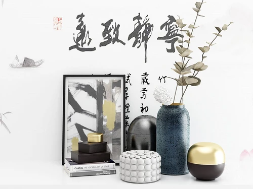 现代装饰画书籍饰品摆件