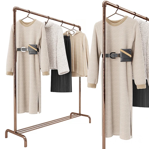 现代衣服衣架