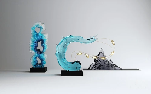 现代水晶饰品摆件