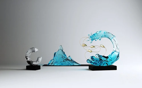 现代水晶饰品摆件
