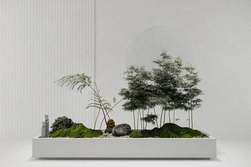 新中式盆栽景观