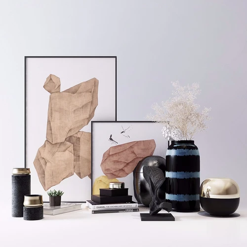 现代花瓶装饰画饰品摆件