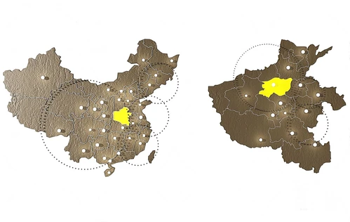 现代地图墙饰挂件组合3d模型