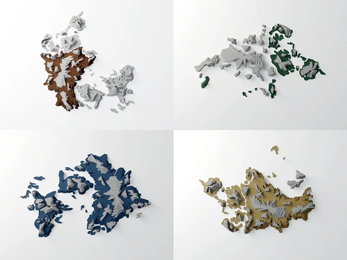 工业风艺术墙饰挂件3d模型