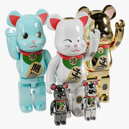 现代招财猫雕塑