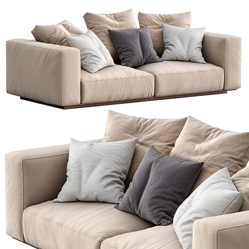 Flexform 现代布艺双人沙发