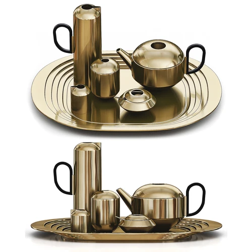 Tom Dixon 现代轻奢金属茶盘装饰摆件