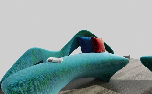 现代布艺异形沙发3d模型