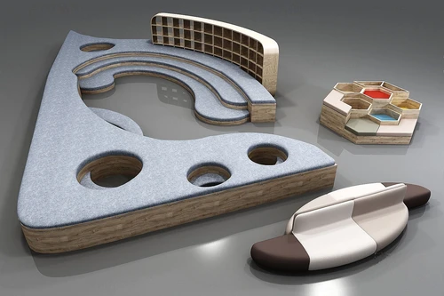 北欧异形沙发3d模型