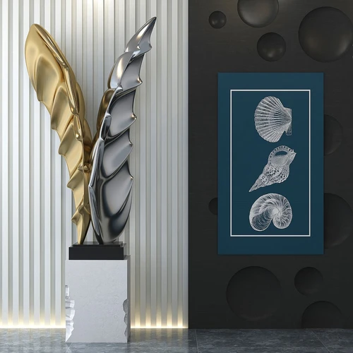 现代金属抽象雕塑摆件3d模型