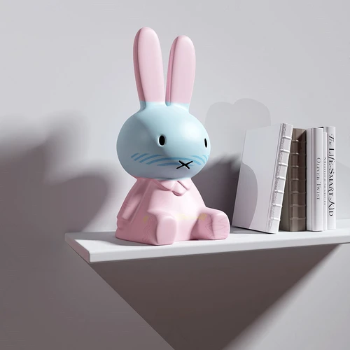 现代兔子雕塑摆件3d模型