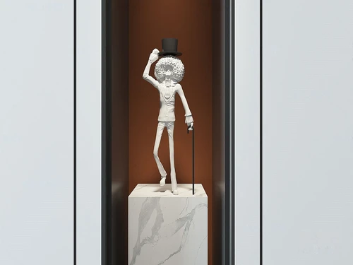 现代布鲁克雕塑3d模型