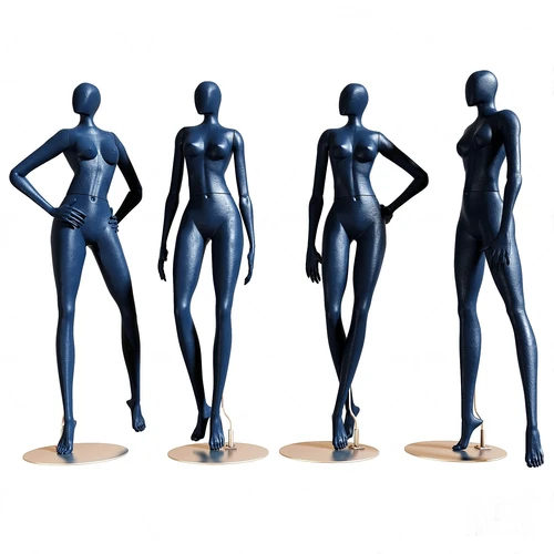 现代女性人物雕塑3d模型