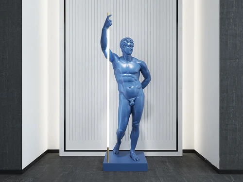 现代人物等身雕塑3d模型
