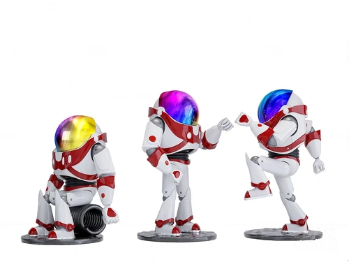 现代网红宇航员雕塑摆件3d模型