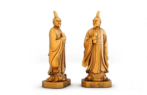 中式子贡雕塑3d模型