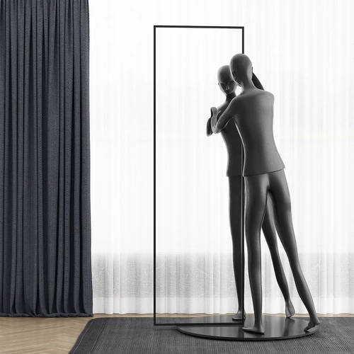 现代人物雕塑3d模型