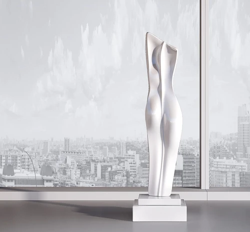 现代女性身躯雕塑3d模型