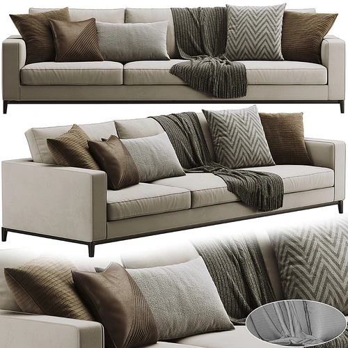 Minotti 现代布艺多人沙发