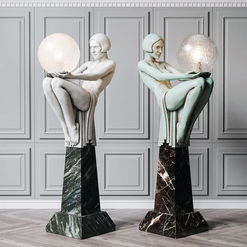 现代人物雕塑3d模型