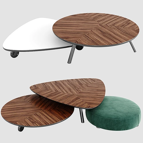 Minotti 现代实木茶几