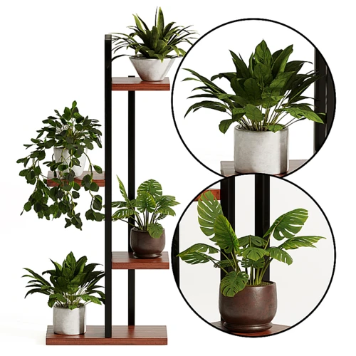 现代绿植盆栽装饰架