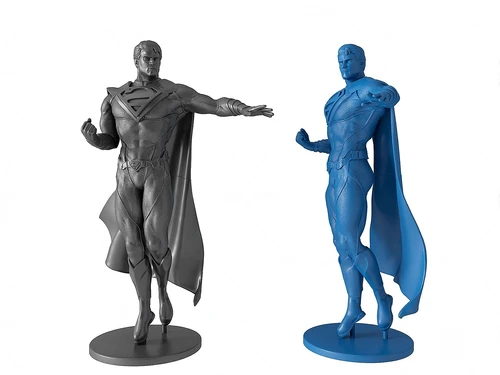 现代超人雕塑3d模型