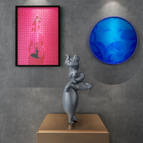现代艺术雕塑摆件3d模型