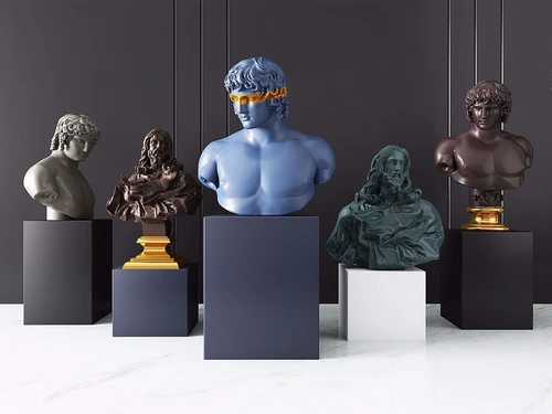 现代石膏人像雕塑3d模型