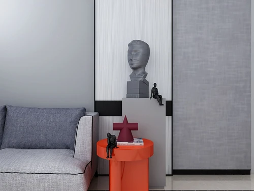现代人像雕塑3d模型