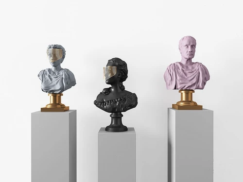 现代人物雕塑3d模型