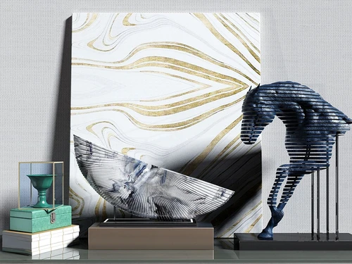 中式马雕塑摆件3d模型