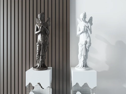 欧式希腊女神普绪喀雕塑3d模型