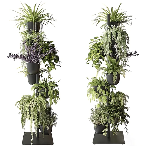现代绿植盆栽花架