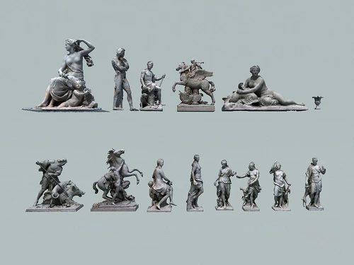 欧式希腊神像雕塑3d模型