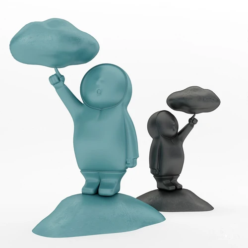 北欧抽象人物雕塑3d模型
