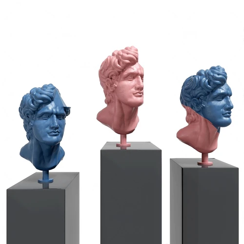 简欧人物雕塑3d模型