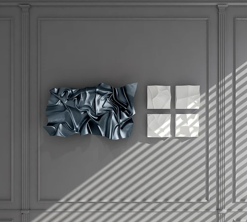 现代墙饰组合3D模型