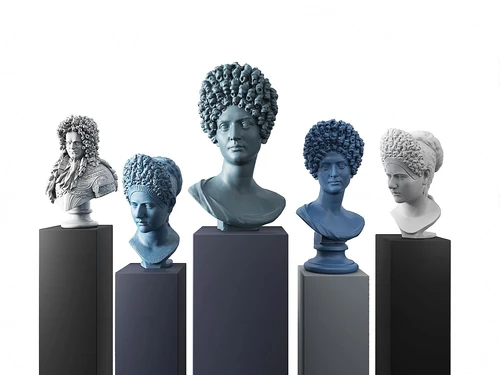 现代人物雕塑3d模型