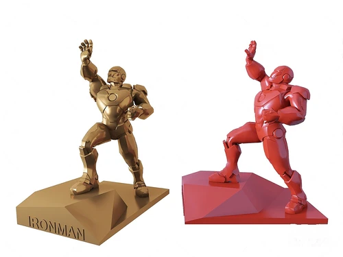 现代人物雕塑钢铁侠3d模型