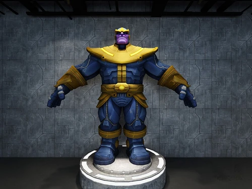 现代漫威灭霸雕塑3d模型