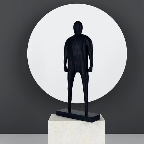 现代人物雕塑摆件3d模型