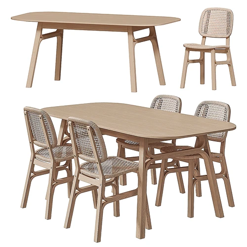 餐桌和椅子 VOKSLёV IKEA