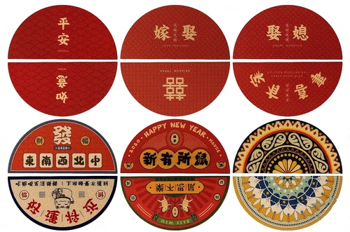 新中式圆形地毯