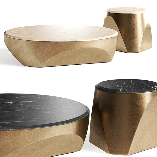 Minotti 现代茶几边几组合